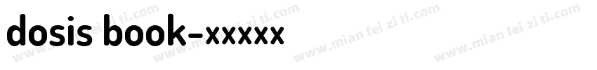 dosis book字体转换